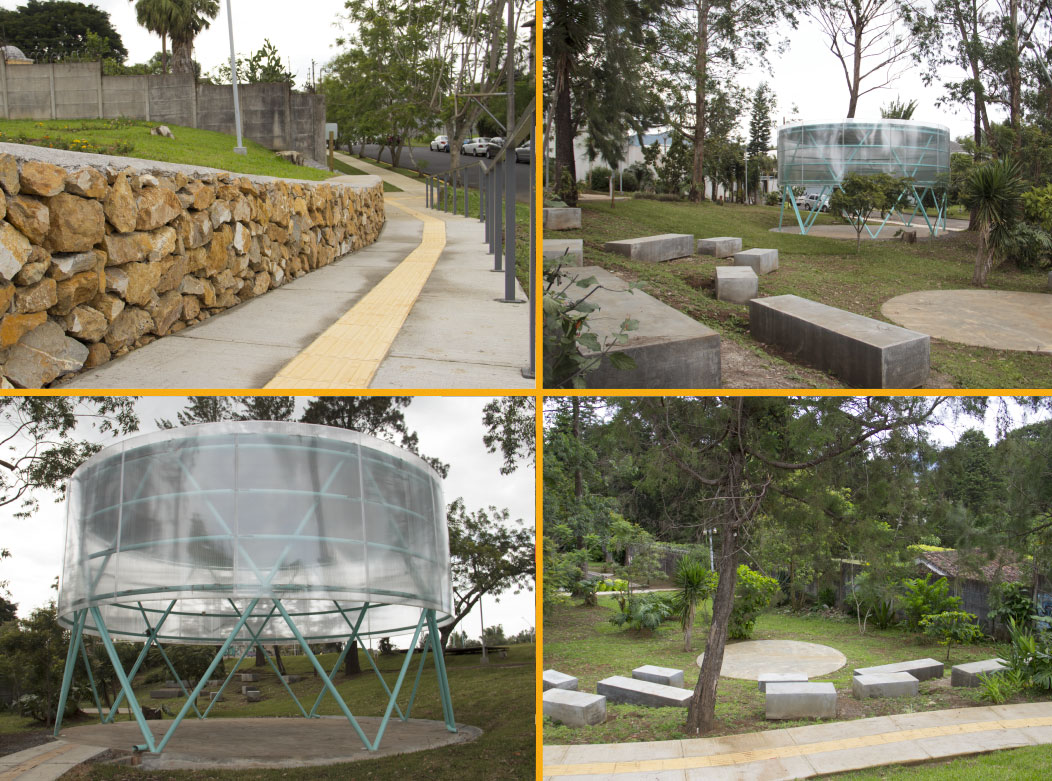 Renovación total: eléctrica, mobiliario, vegetación, fuente y adoquinado 1500 m2 